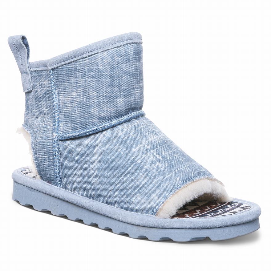 Bearpaw Molly Ankle Boots UK - Women's Boots Blue ||XDSPUZ-648||